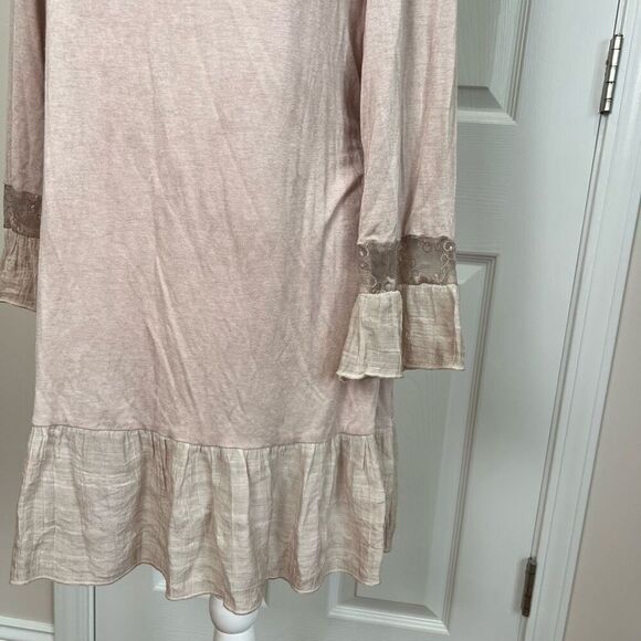 Vintage Concepts Gray Jersey Mini Dress with Lace - Picture 6 of 7